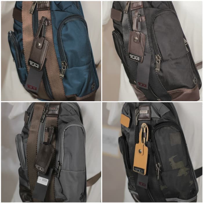 Tas Selempang / Slingbag TUMI SARATOGA Grey Premium Import Murah