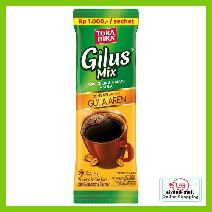 

57Ryr66- Torabika Gilus Mix Gula Aren 10 Sachets @23 Gr T7Tfhty-