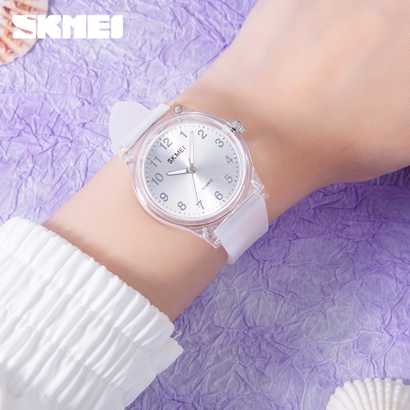 SKMEI 1760 Jam Tangan Wanita Analog Tali Silicone Transparan WATCHKITE WKOS