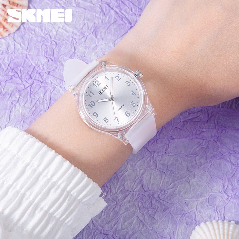 SKMEI 1760 Jam Tangan Wanita Analog Tali Silicone Transparan WATCHKITE WKOS