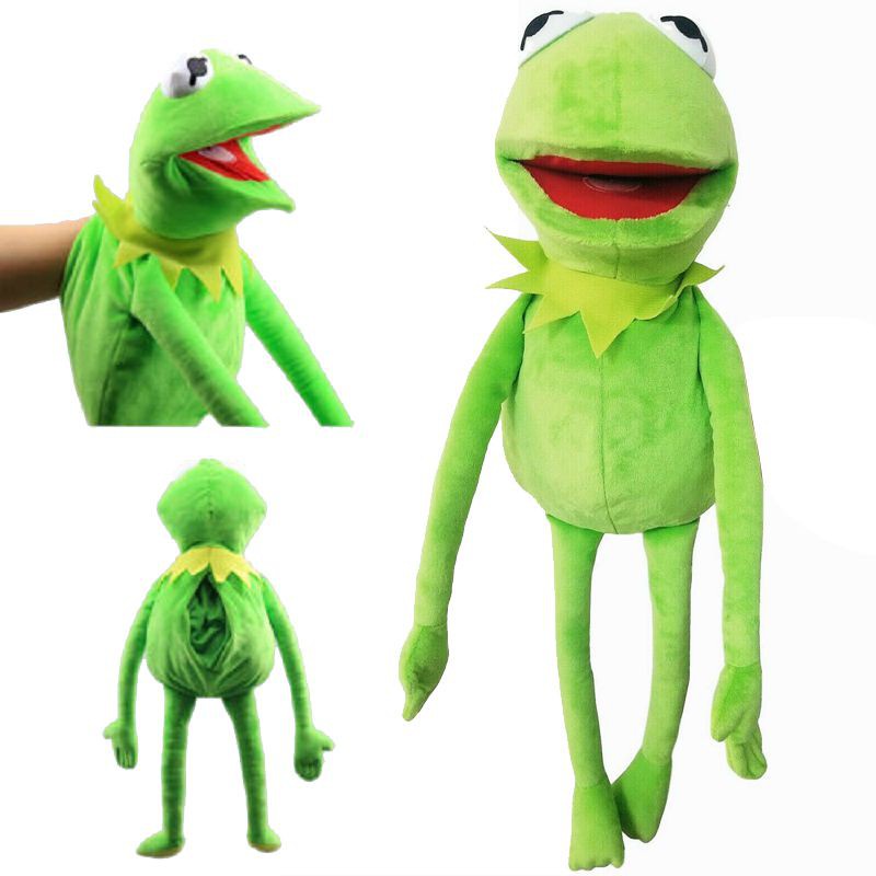 Frog Hand Puppet Soft Plush Toy Kids 