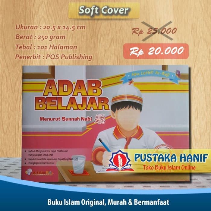 Buku Anak Adab Belajar Menurut Sunnah Nabi