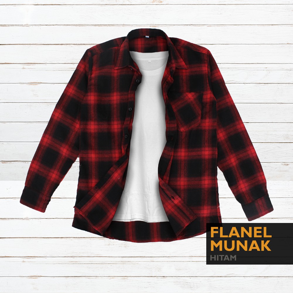 AZURE FASHION HEM FLANEL MUNAK | KEMEJA PRIA | LENGAN PANJANG | REMAJA I CASUAL