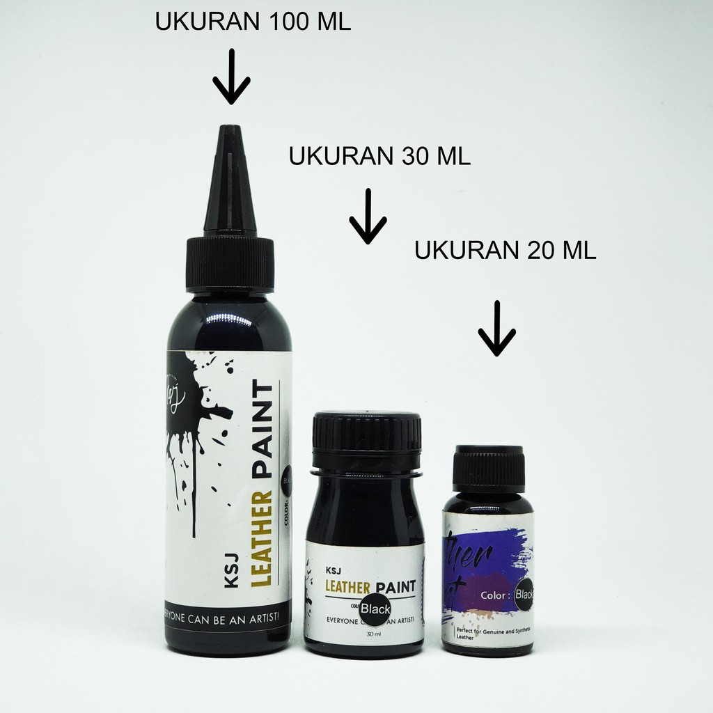 Cat Sepatu / Cat Tas  KSJ Leather Paint / Kulit / Midsole ( Pelengkap Pembersih  Sepatu )-1