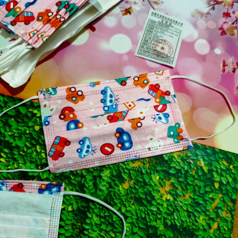 Masker ANAK Motif Premium import isi 10pcs 3ply/3lapis kualitas tebal Super High Quality Karaktet gambar lucu-lucu