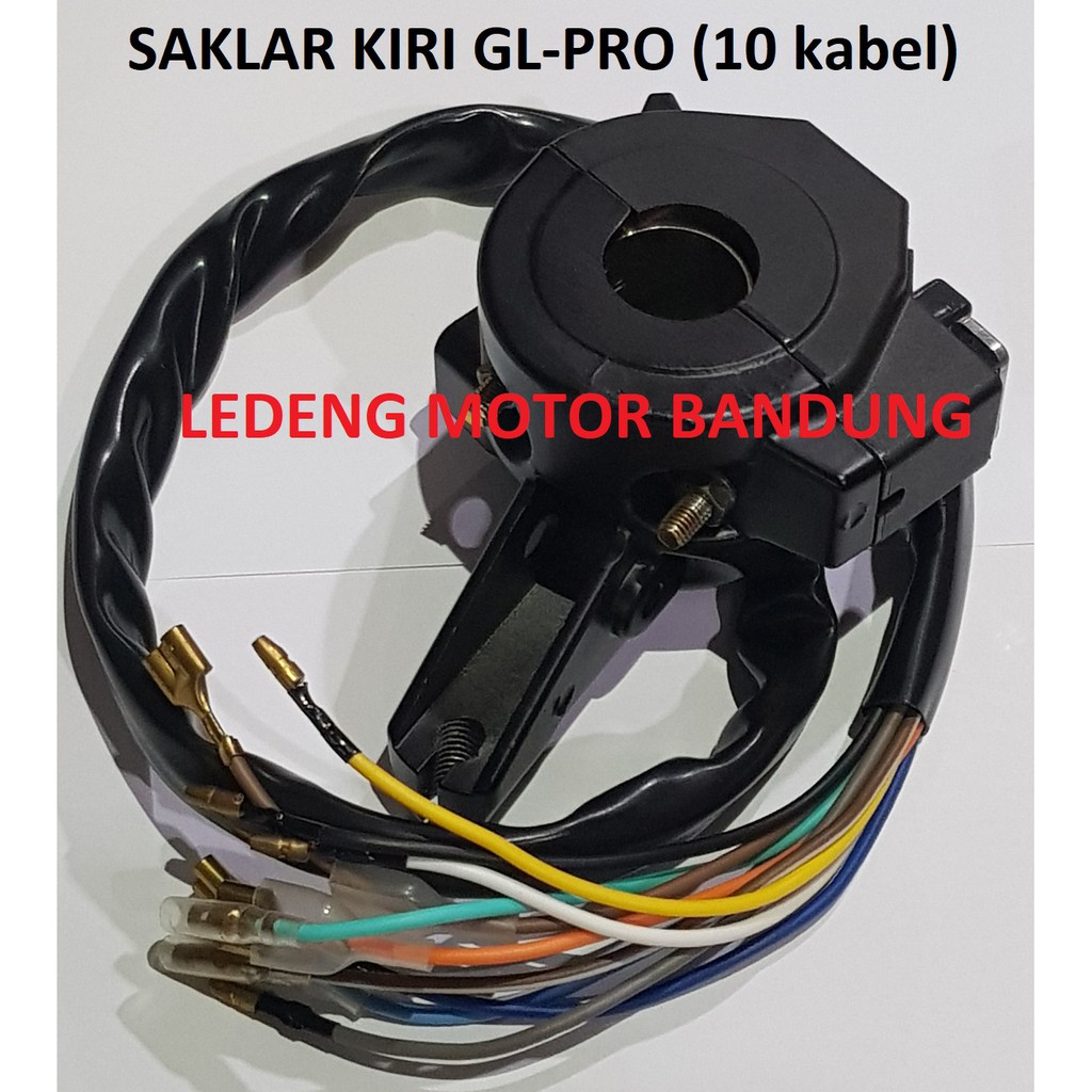 Saklar Kiri GL Pro 10 Kabel Switch Tombol Klakson Sen Lampu Dim Lokal