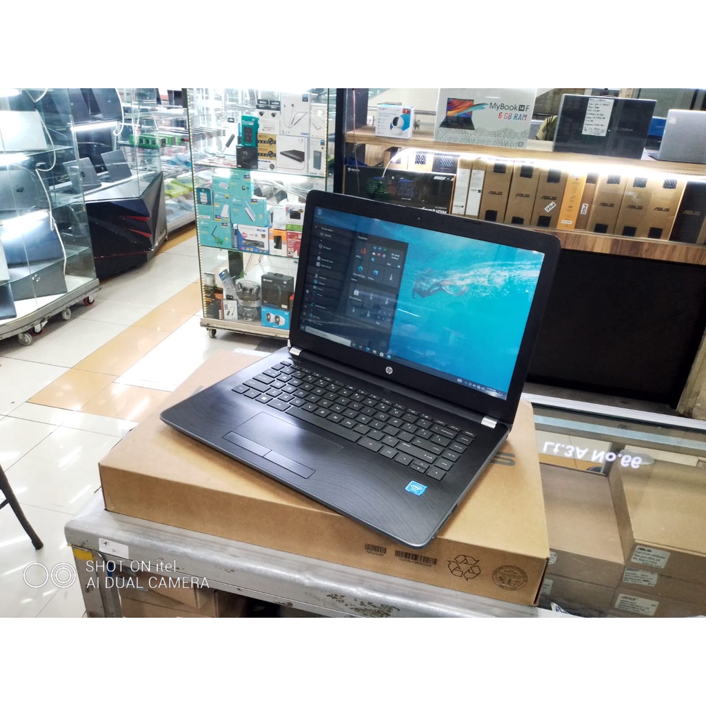 LAPTOP leptop Seken SECOND BEKAS HP 14-BS0XX RAM 4GB HDD 500GB 4 GB WINDOWS 10 murah bagus zoom siap pakai 2jutaan 2 jutaan 14 inc