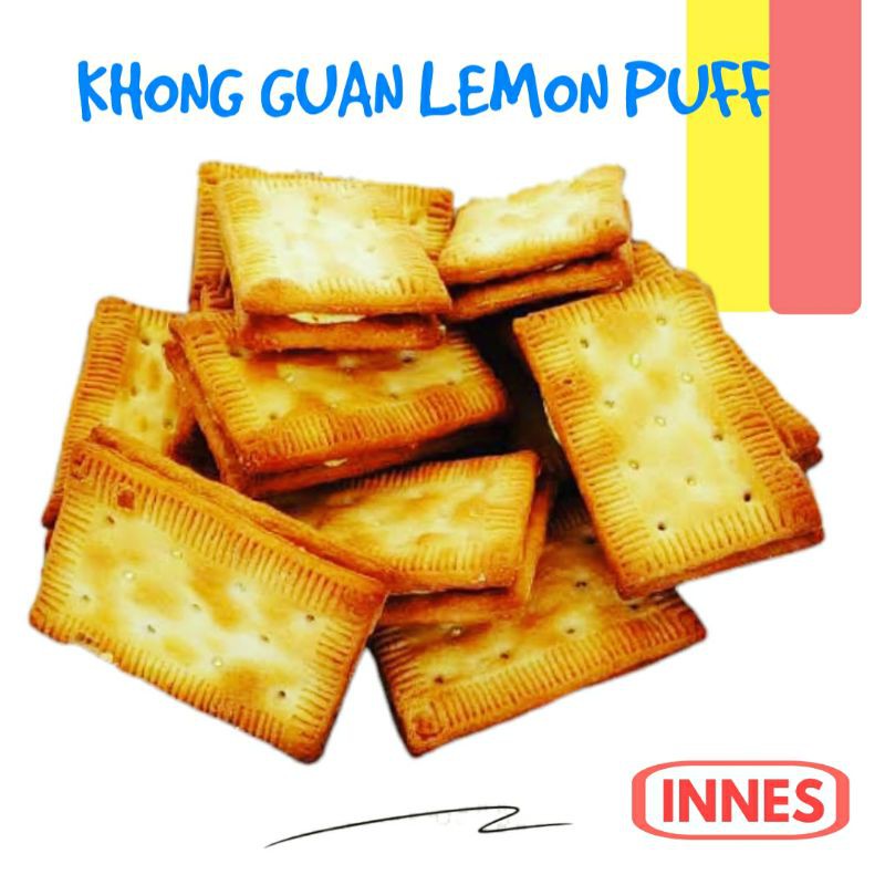 

Biskuit Khong Guan Lemon Puff 40 Pcs / Lemon Biscuits Waffer KhonGuan