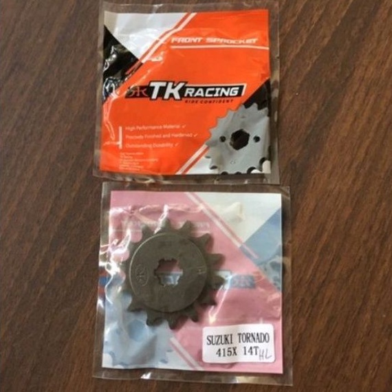 Gir depan tipis 415 tornado satria 2tak Gear depan 415 Tipis satria 2Tak Tk Racing