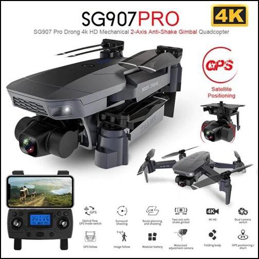 ZLL SG907 PRO PTZ GPS 5G 2 AXIS GIMBAL 4K DUALHD CAMERA DRONE +TAS DJI