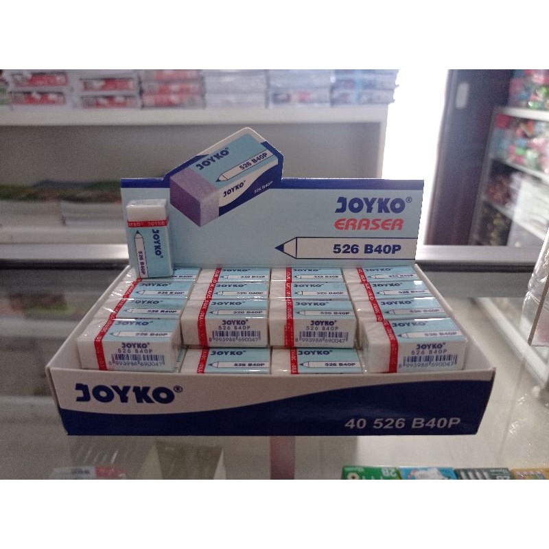 

Penghapus Joyko Eraser Putih 526, Hitam 526, dan Random