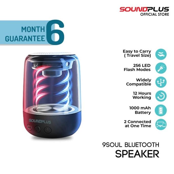 Soundplus 9Soul - Speaker Bluetooth Led 5W / Portable Speaker