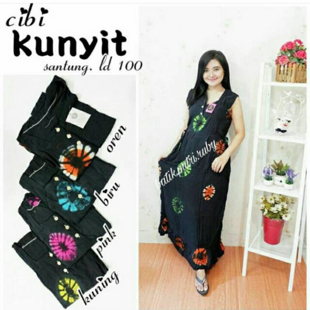 Cibi kunyit baju daster dress tidur setelan pesta wanita murah busui jumbo grosir tanah abang solo