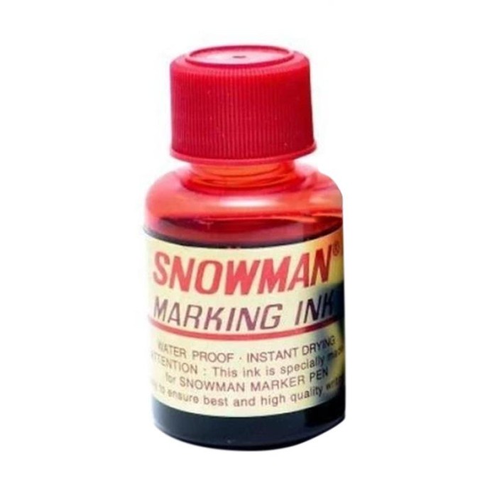 

Unik Bos Snowman Refill Tinta Permanent/ Isi Ulang Spidol/ Ink Terlaris