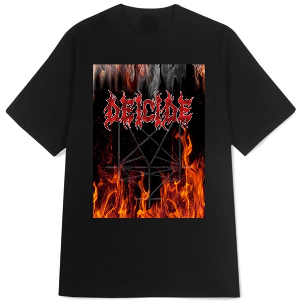 Kaos Deicide T-SHIRT Casual New Tshirt Bahan Katun