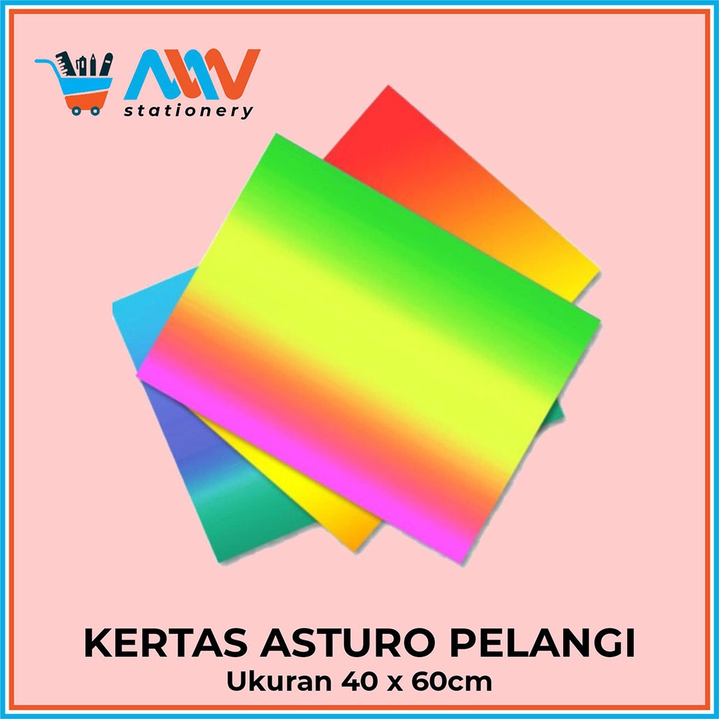 

Kertas Asturo Pelangi / Kertas Karton Asturo Pelangi 3 Warna