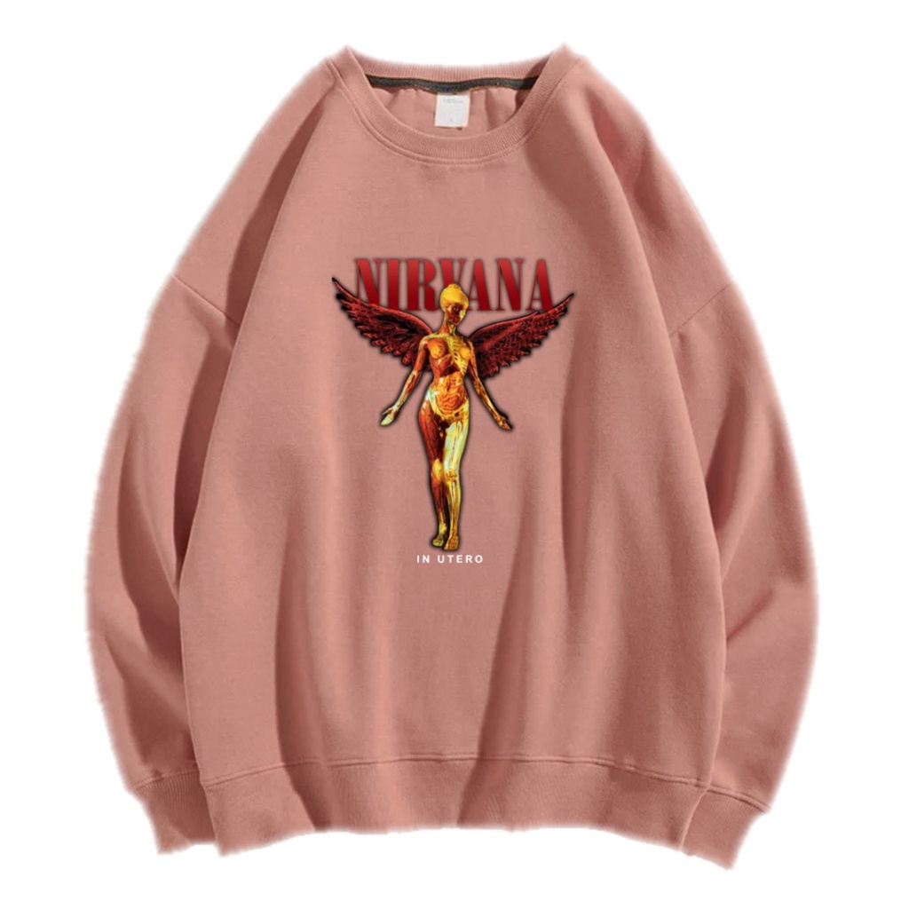 NIRVANA SWEATER CREWNECK Size M-XXL ANAIRA