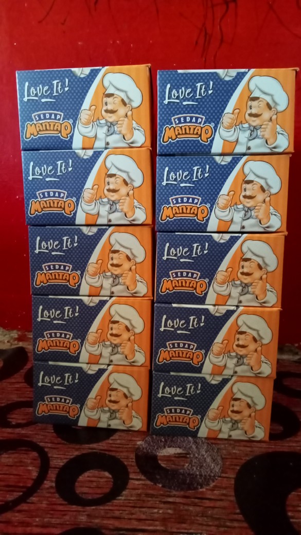 Kotak Snack Box / Kue Gs Sedap Mantap 12x12 Cm | Dus Kertas Cemilan Makanan Dessert 12 X 12