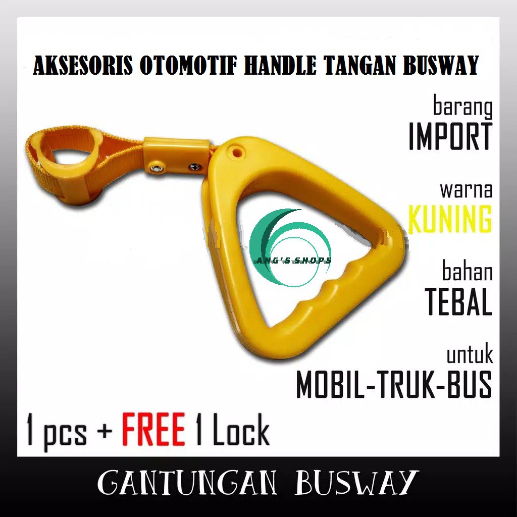 Gantungan busway handle tangan ukuran jumbo besar towing truk pick up variasi knalpot gantungan bus