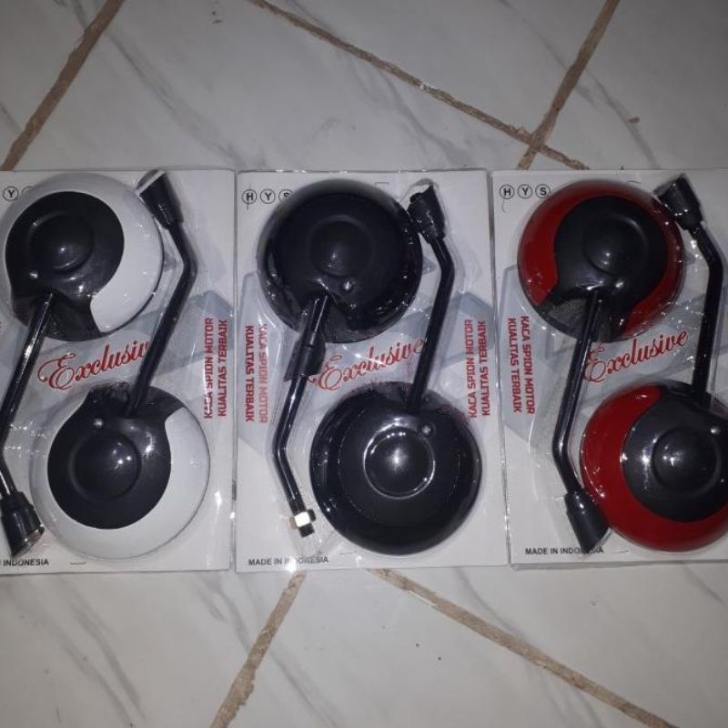 Spion bulat model Scoopy warna harga sepasang  beat Mio Vario Scoopy facio Fino dll