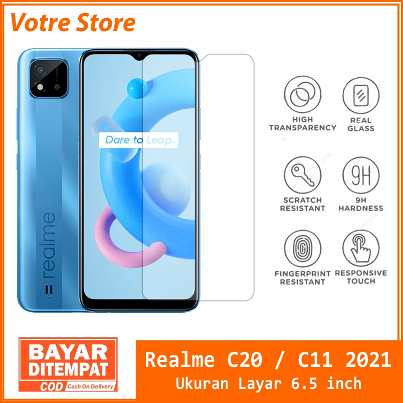 Tempered Glass Realme C20 / Realme C11 2021 Premium Quality Tempered Glass Bening