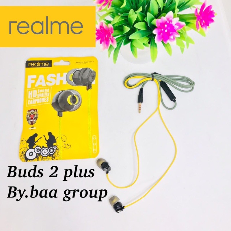 PROMO HANDSFREE REALME BUDS 2PLUS  HIGH DEFINITION HD SOUND QUALITY