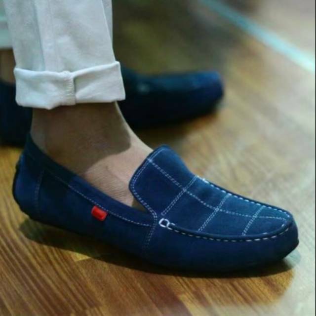 SEPATU CASUAL PRIA SLIP ON RAJUT KERJA FORMAL SANTAI