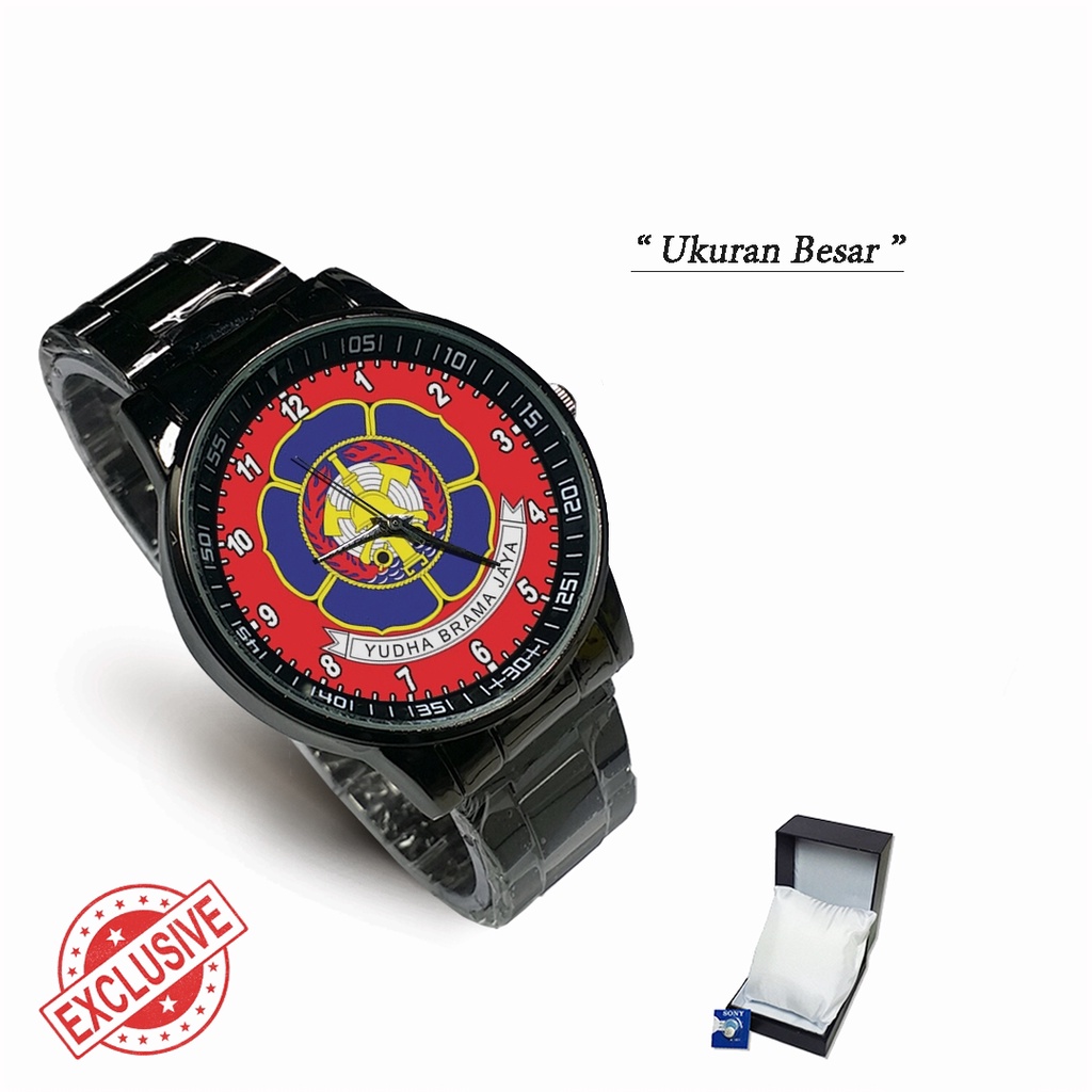 Jam Tangan  DAMKAR-LOGO MOTIF MERAH Bagus