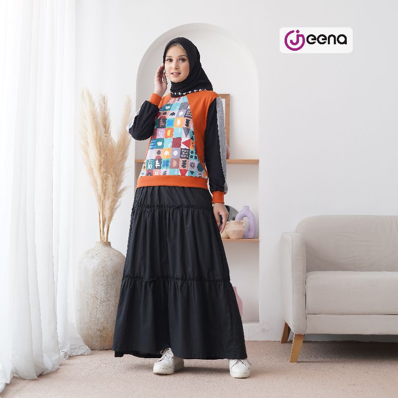 (SALE) COD JEENA Widuri dress | Jeena dress sale | jeena promo | gamis jeena | jeena style | baju je