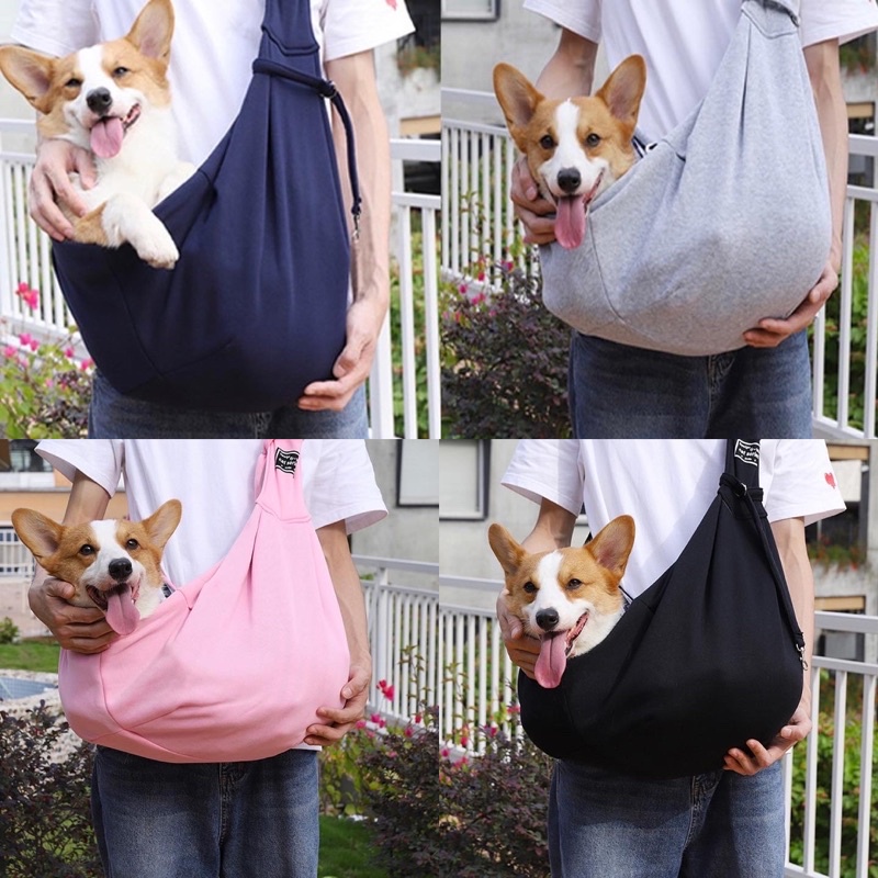 ACHme korea pet sling bag two side style