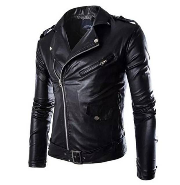 Jaket Kulit Sintetis Punk Rock N Roll RMNS01 SEMIKULIT - PU LEATHER