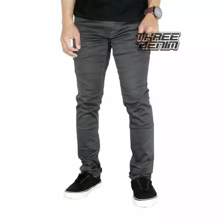 BIG SMALL LARGE SIZE MURAH LENGKAP DISTRO X0NE/ Three Denim Celana Chino Panjang Pria Casual Formal