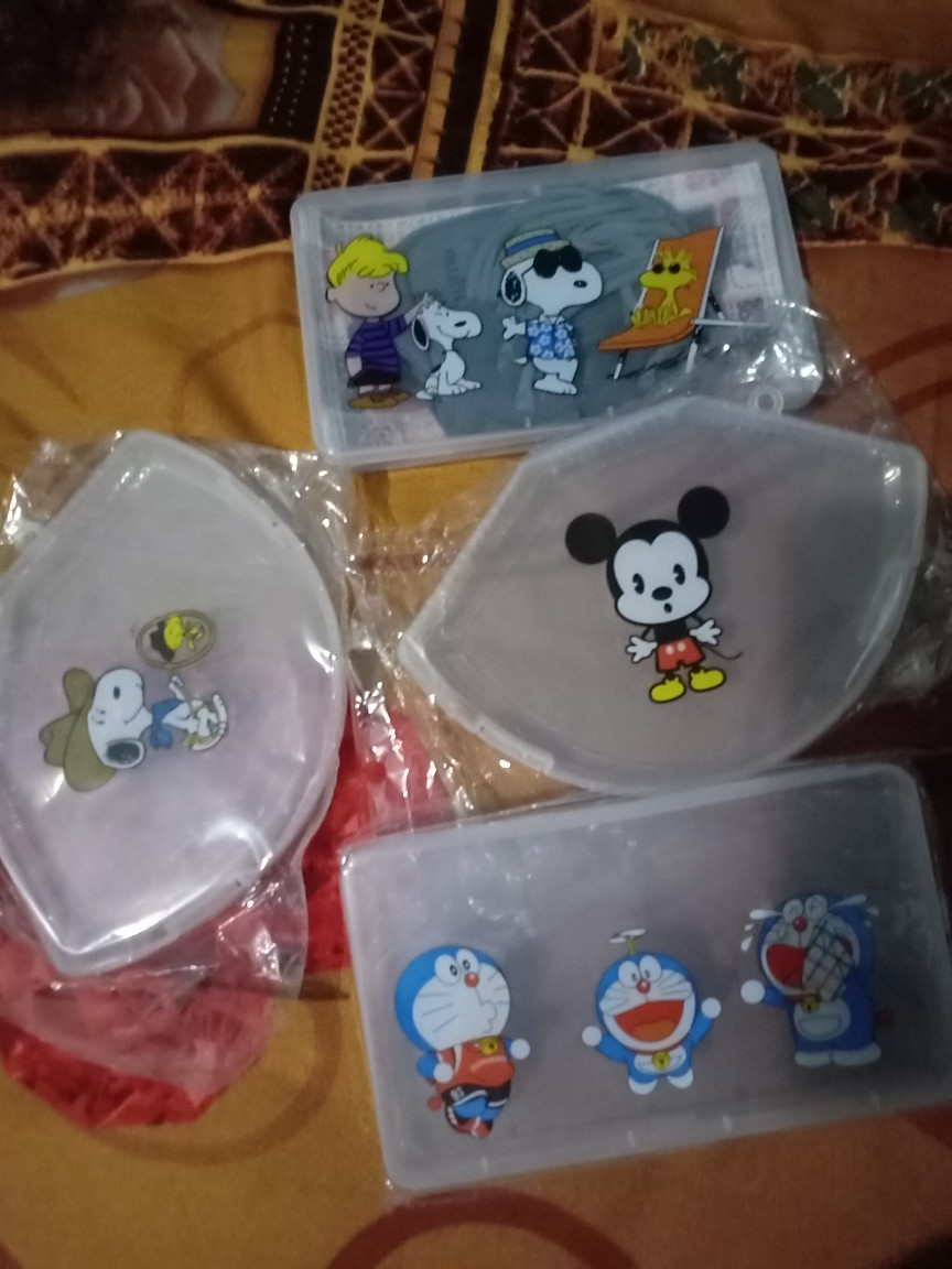 Kotak Penyimpanan Masker Kn95 N95 / Tempat Masker Kartun