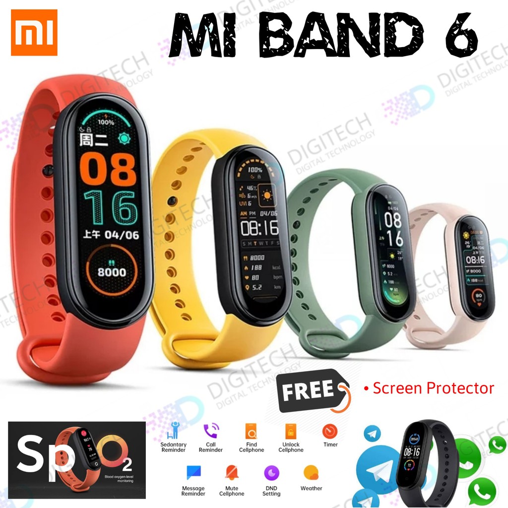 Xiaomi Mi Band 6 Amoled SpO2 Blood Oxygen Smartband