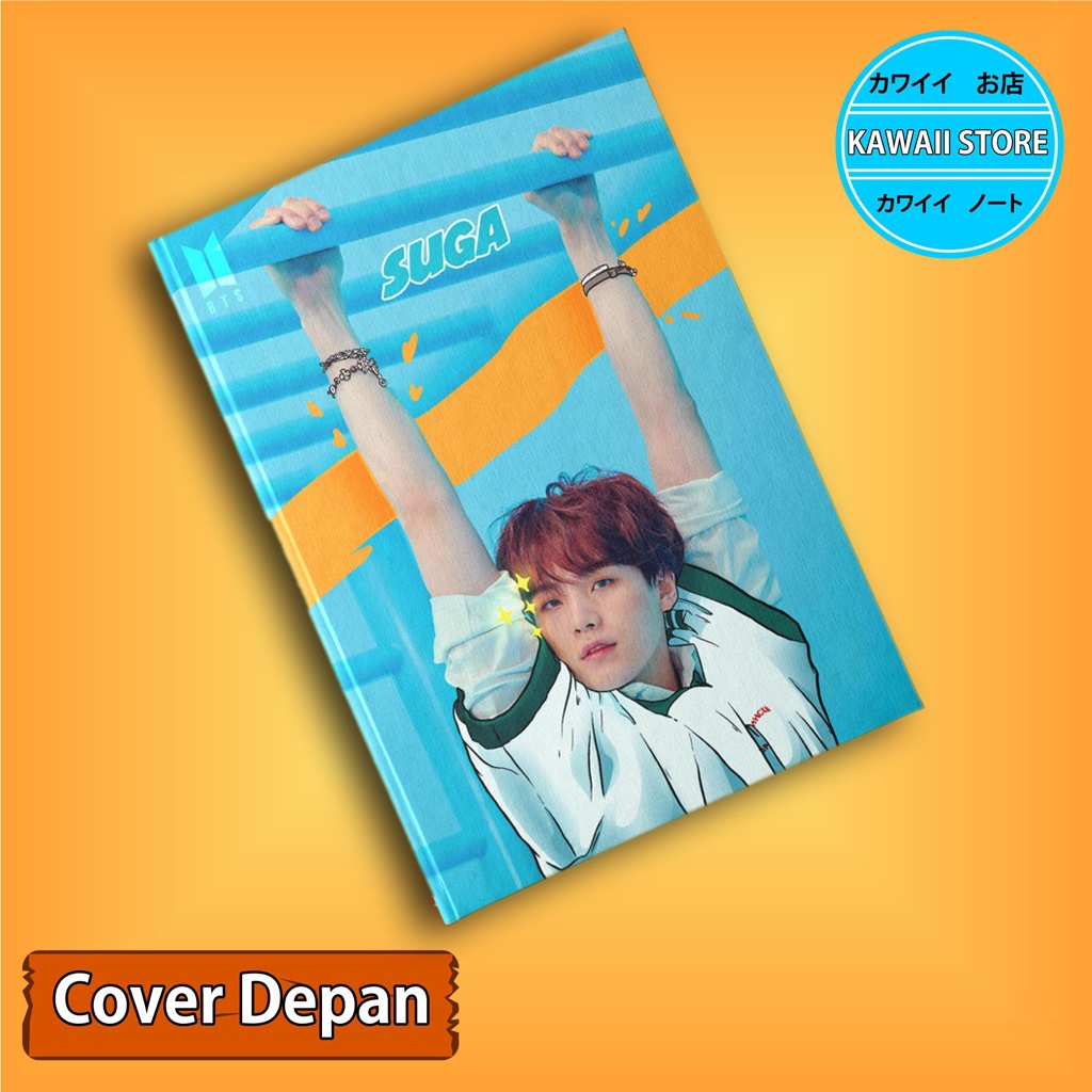 

Notebook / Pocket book Hard Cover Kpop Bts ART SUGA uk A5 & A6 / Notes Book