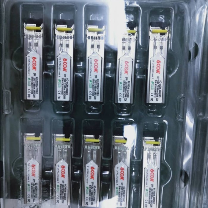 1 Set Sfp Module Bidi Simplex Sfp 1.25G 20Km Lc Ddm 6Com Terpopuler