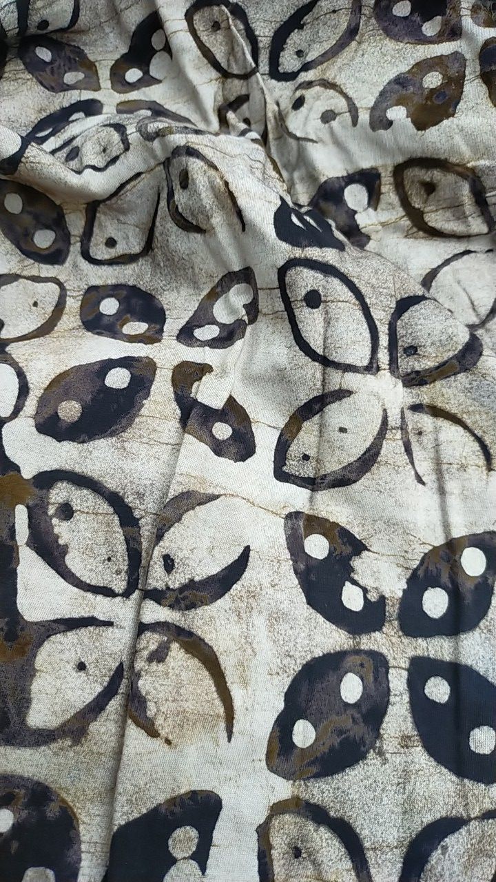 Kaos Batik Abstrak Kombinasi Cap Lengan Panajng || Kawung || Mega Mendung || Seno