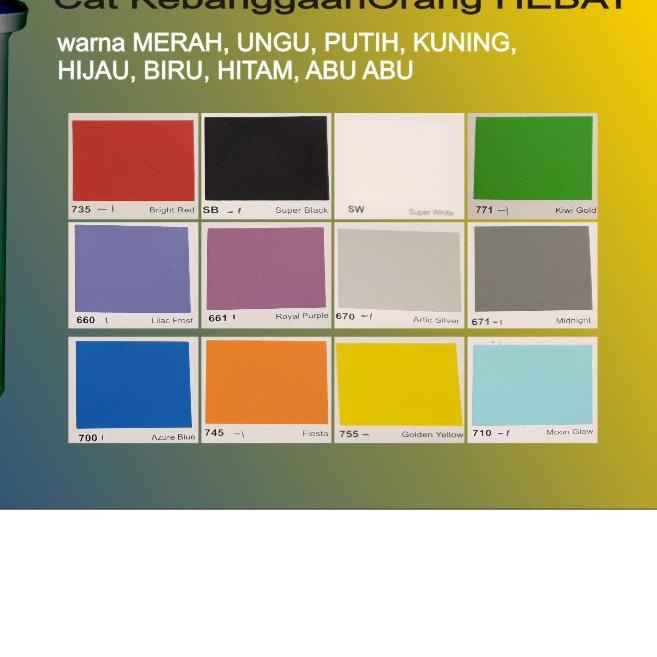 (Merah,Pink,Kuning,Cream,Hijau) Plafon Gypsum Avitex Interior 1kg Avian Brands