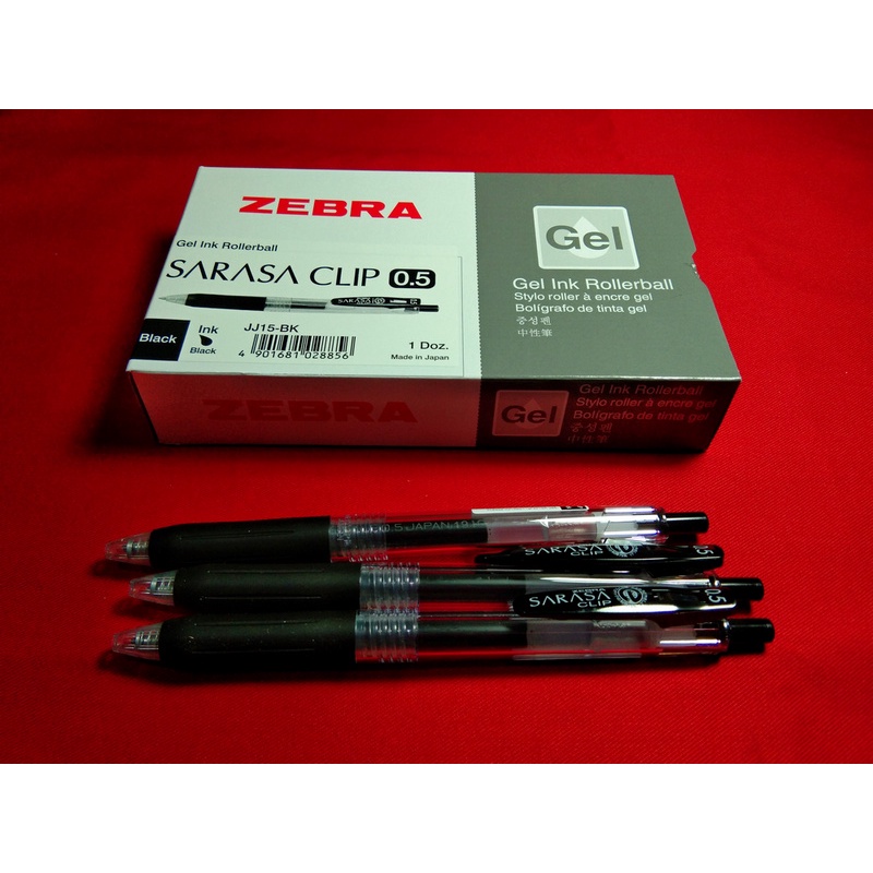 

Zebra Sarasa Clip 0.5 mm Gel Pen Hitam / Biru / Merah - 1 Pcs