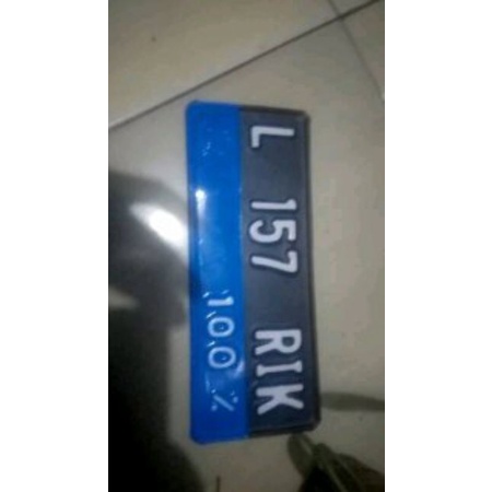 PLAT NOMOR MOTOR  LISTRIK( 1PCS)