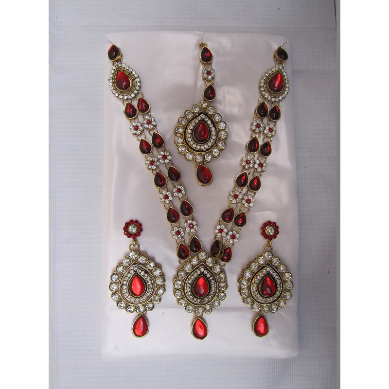 AKSESORIS INDIA SET KALUNG TIKA ANTING A