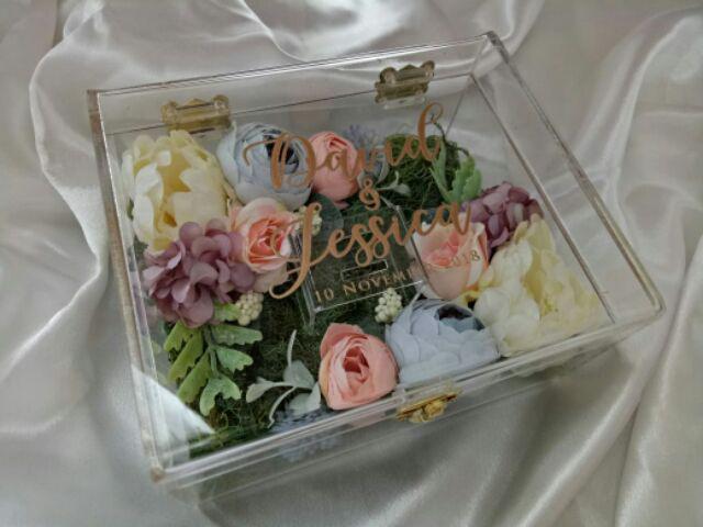 Kotak Cincin Pernikahan/ Purple Wedding Ring Box