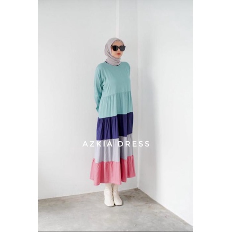 Azkia Dress / gamis terbaru / homedress terbaru / gamis nagita