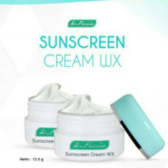 Sunscreen Cream WX Dr Faccia -Tabir Surya Whitening sunblock pemutih SPF 30