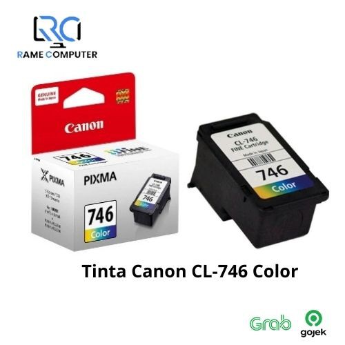 PAKET Tinta Canon PG-745 HITAM + CL-746 WARNA (ISI LEBIH BANYAK) CANON 745 746 UNTUK PRINTER ip2870, mg2570, mx497, ts207
