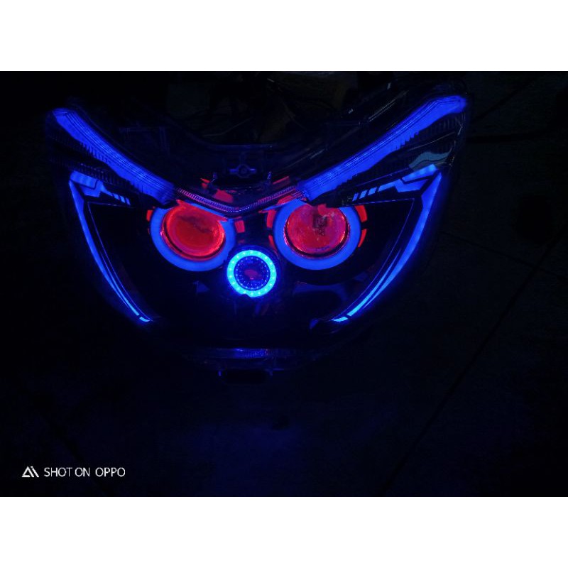 Lampu Projie & Lampu Alis Nmax Komplit l Custom Headlamp Reflektor Nmax