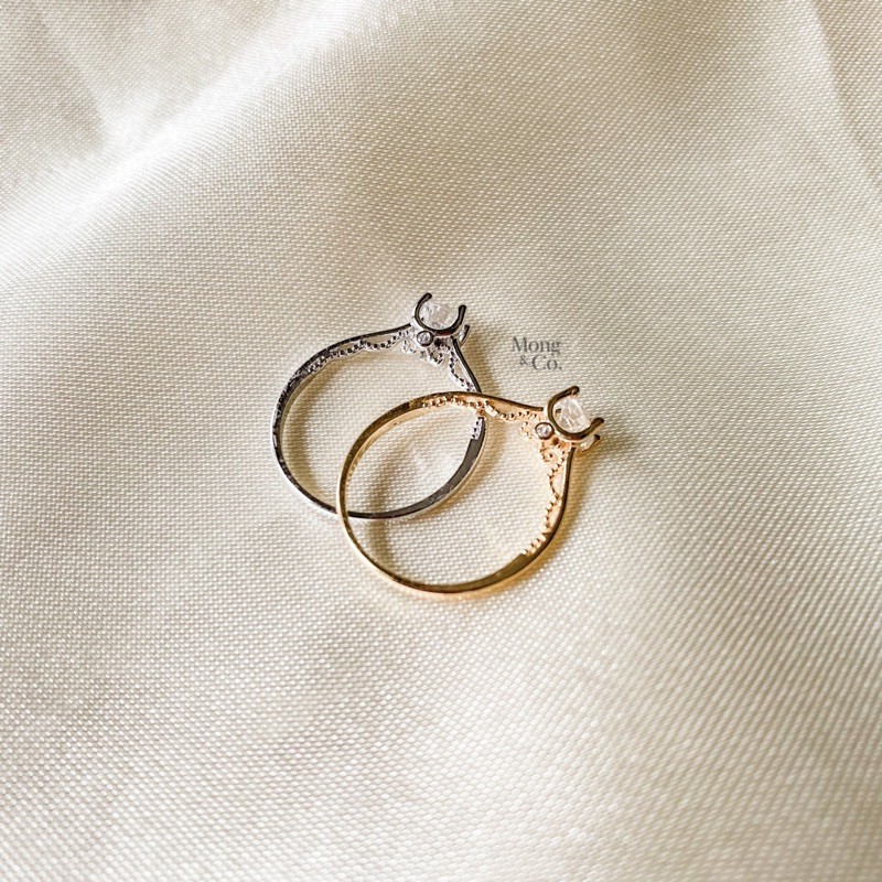 Mong&Co Victorian S925 Ring - Cincin Wanita Silver Sterling 925 Fashion Korea