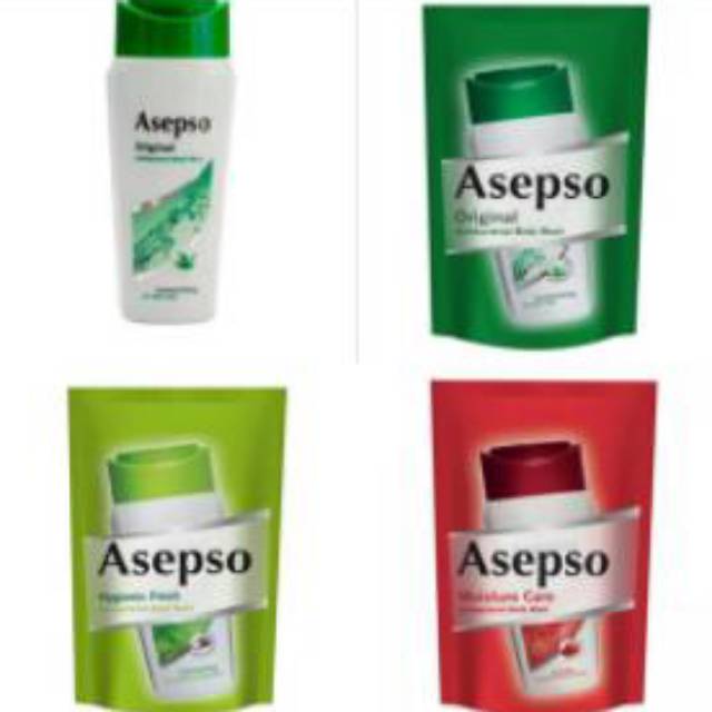 Asepso sabun cair asepso Body wash ( original / hygienic fresh / moisture care ) asepso refill