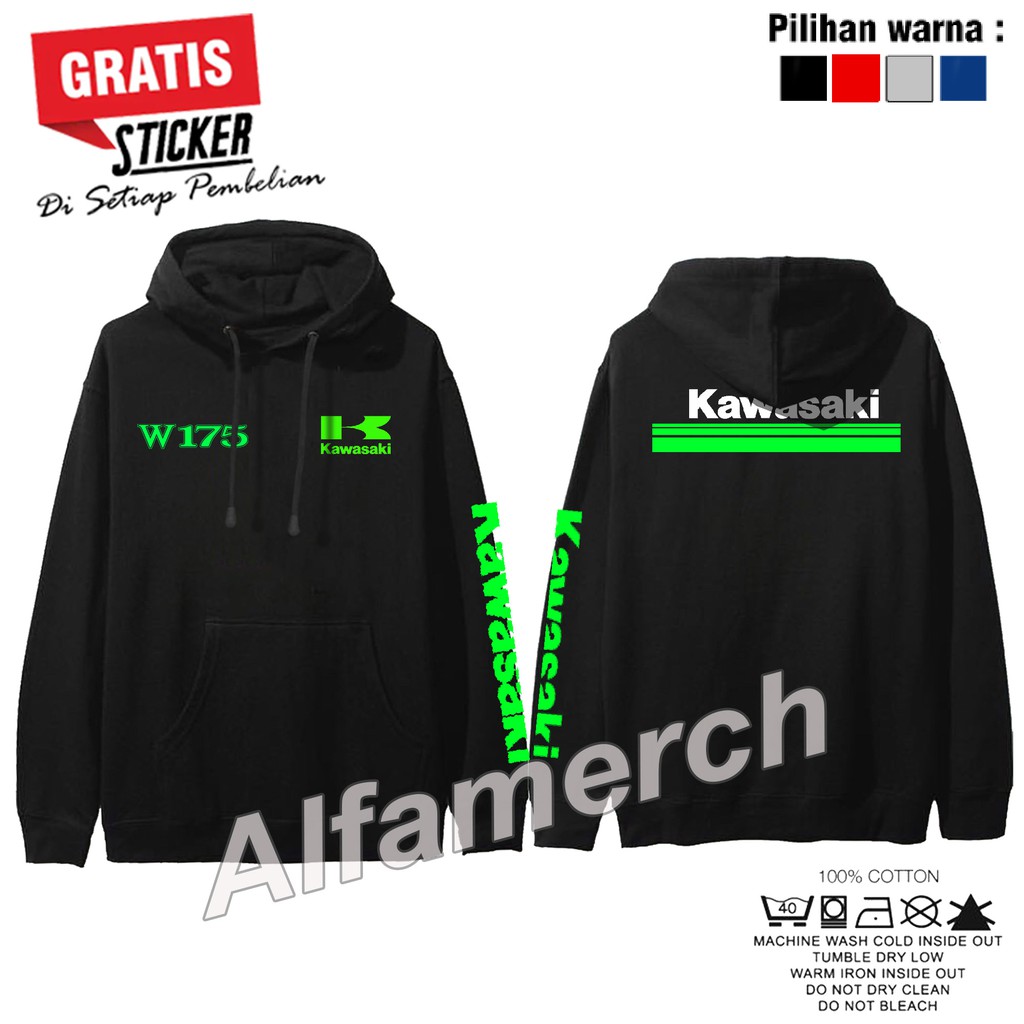 JAKET SWEATER HOODIE KAWASAKI - Kaos Pria Keren