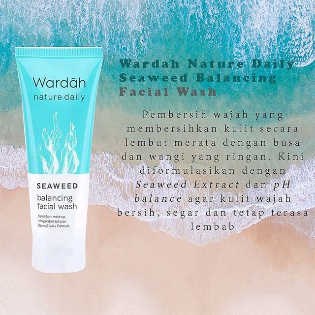 Wardah Nature Daily Seaweed balancing Facial Wash 60ml